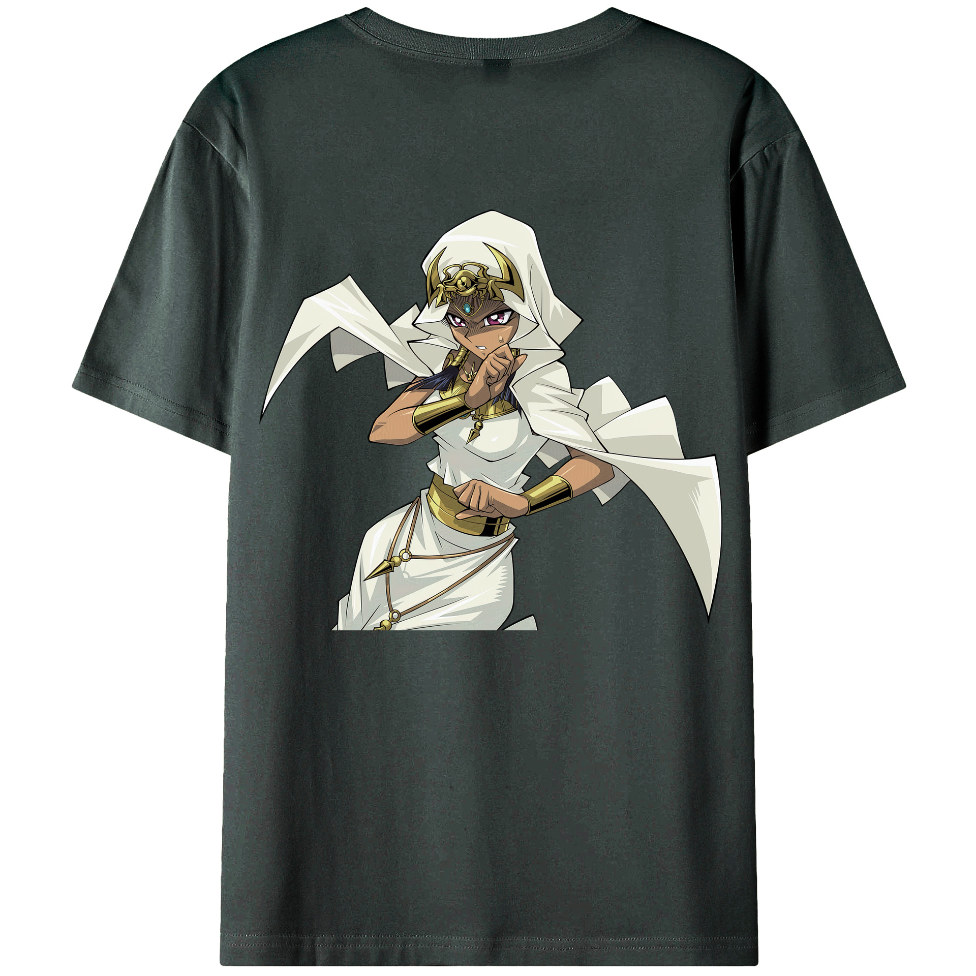（画像用） 遊☆戯☆王 Yu-Gi-Oh! 綿100％ メンズ半袖Tシャツ（バックプリント） 通気性